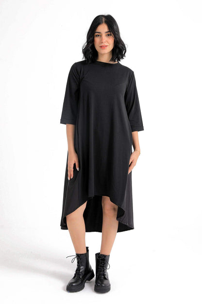 Black High Low Dress - Carina - ÙƒØ§Ø±ÙŠÙ†Ø§