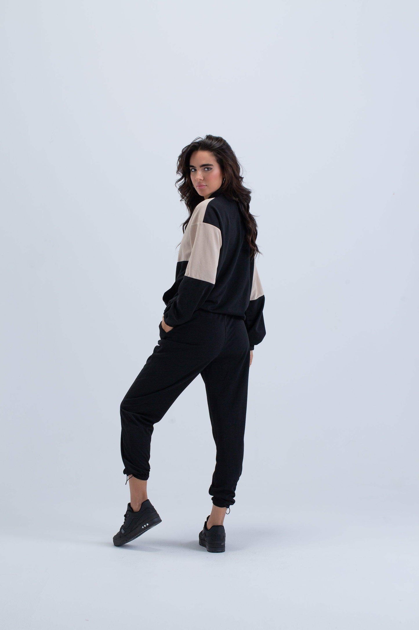 Black Piping Lounge Pants - Carina - ÙƒØ§Ø±ÙŠÙ†Ø§