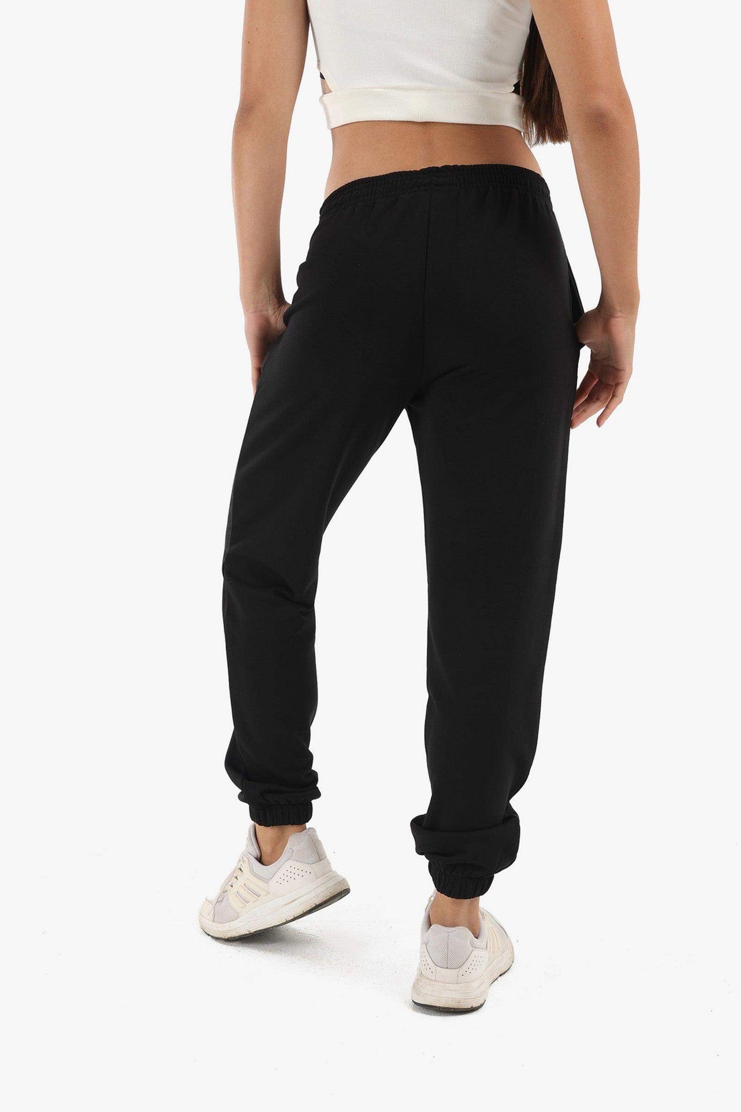 Black Printed Lounge Jogger - Carina - ÙƒØ§Ø±ÙŠÙ†Ø§