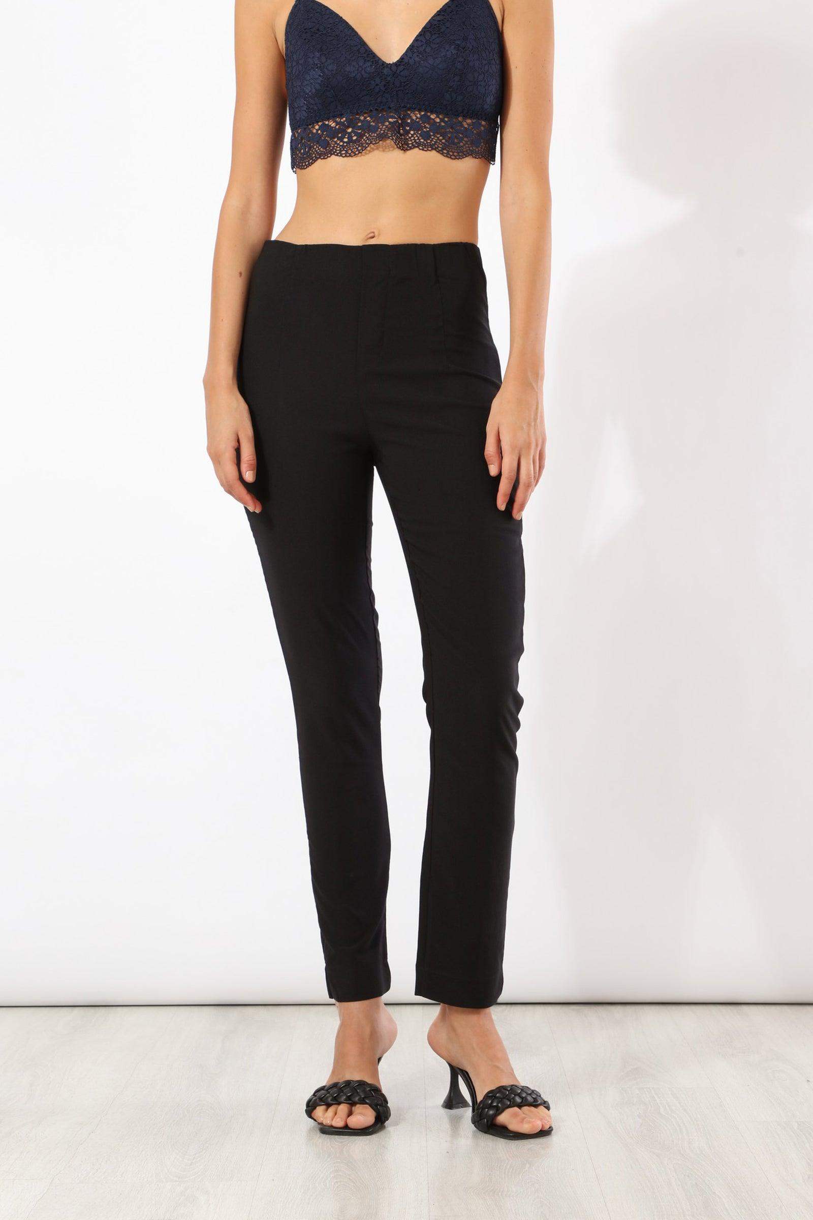Black Pull On Pants - Carina - ÙƒØ§Ø±ÙŠÙ†Ø§