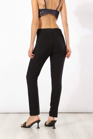 Black Pull On Pants - Carina - ÙƒØ§Ø±ÙŠÙ†Ø§