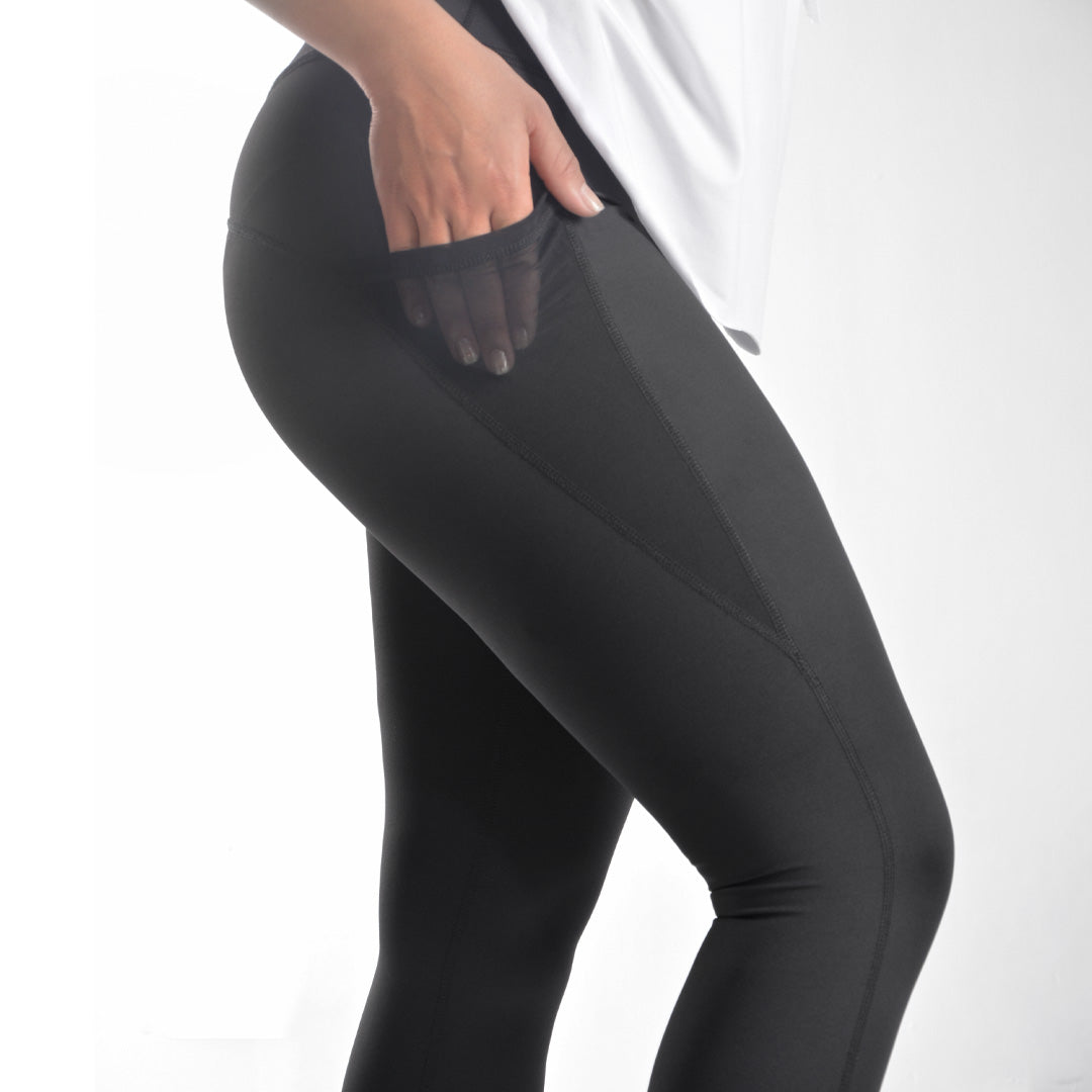 Doe side pocket elevate leggings - Black