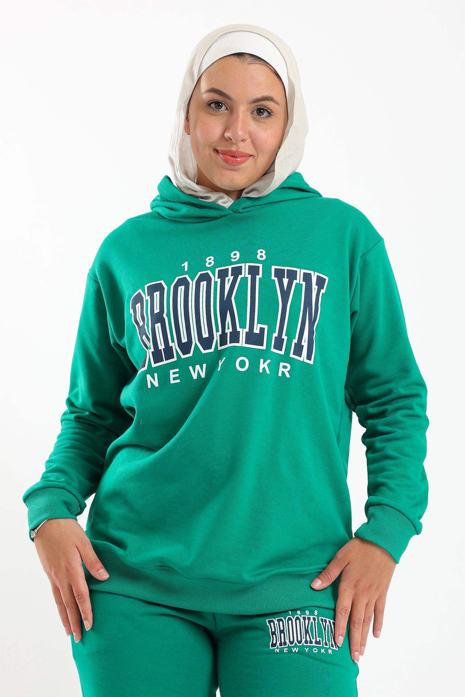 Brooklyn Printed Lounge Sweatshirt - Carina - ÙƒØ§Ø±ÙŠÙ†Ø§