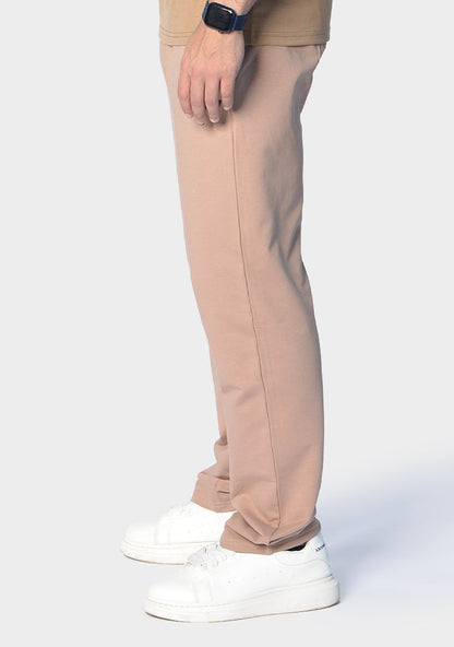 Cotton-Lycra Sweatpants – Beige