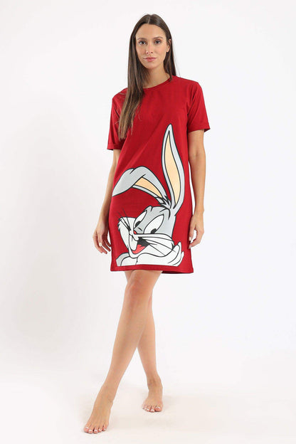 Bugs Bunny Printed Nightgown - Carina - ÙƒØ§Ø±ÙŠÙ†Ø§