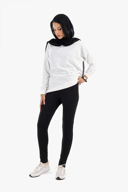 Button & Zipper Closure Leggings - Carina - ÙƒØ§Ø±ÙŠÙ†Ø§