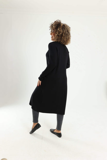 Button Closure Midi Cardigan - Carina - ÙƒØ§Ø±ÙŠÙ†Ø§