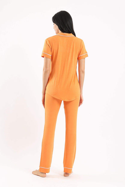 Button Fastenings Pyjama Set - Carina - ÙƒØ§Ø±ÙŠÙ†Ø§