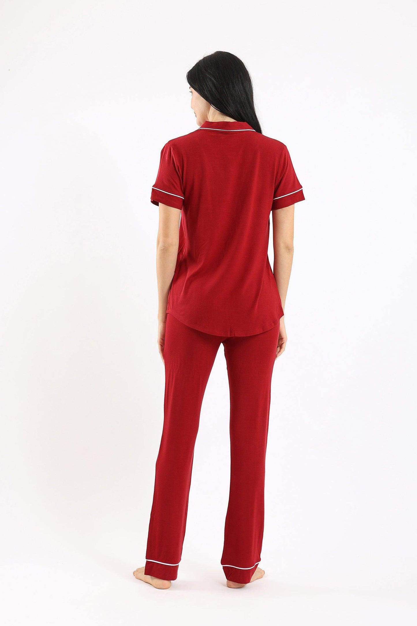 Button Fastenings Pyjama Set - Carina - ÙƒØ§Ø±ÙŠÙ†Ø§