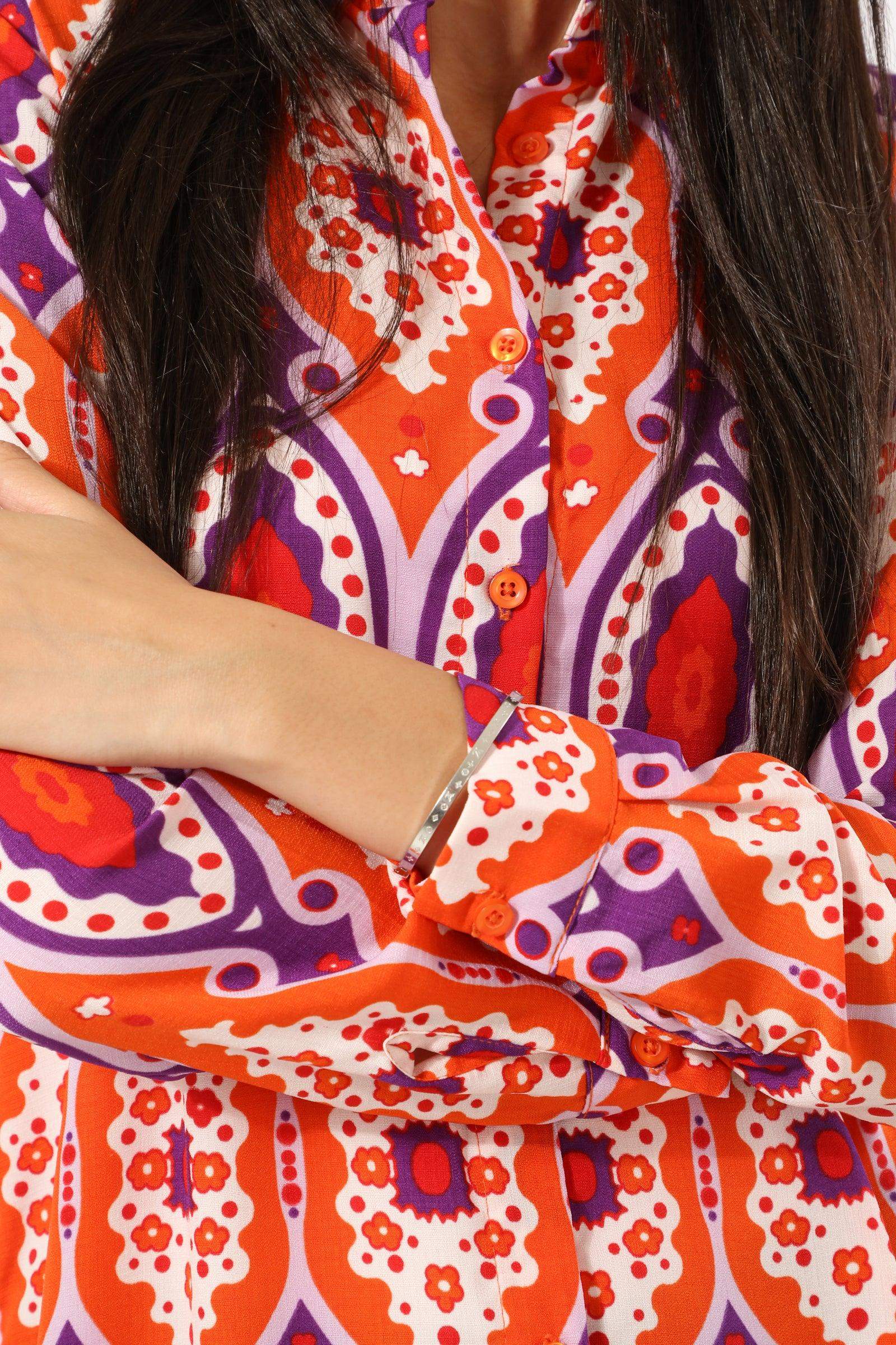 Buttons Down Summer Long Shirt - Carina - ÙƒØ§Ø±ÙŠÙ†Ø§