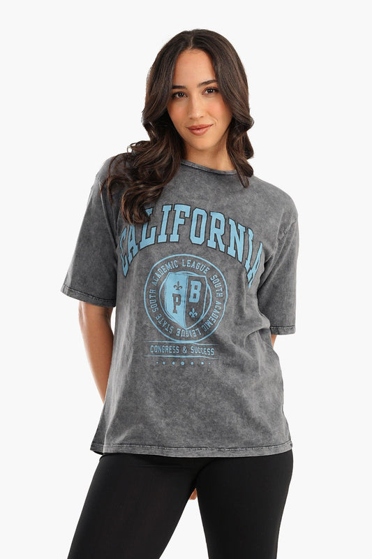 California Printed Lounge T-Shirt - Carina - ÙƒØ§Ø±ÙŠÙ†Ø§