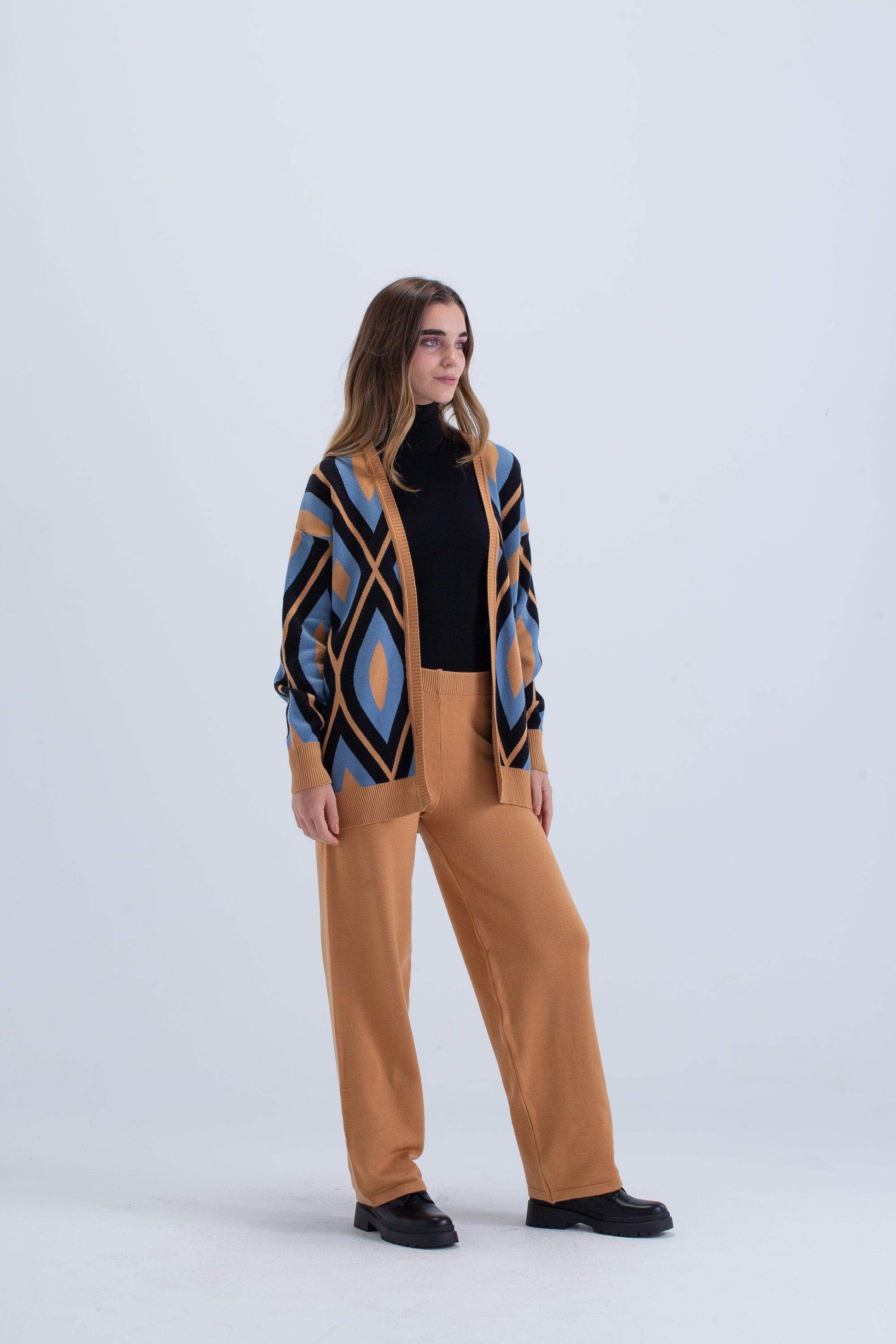 Camel Wide Leg Lounge Pants - Carina - ÙƒØ§Ø±ÙŠÙ†Ø§