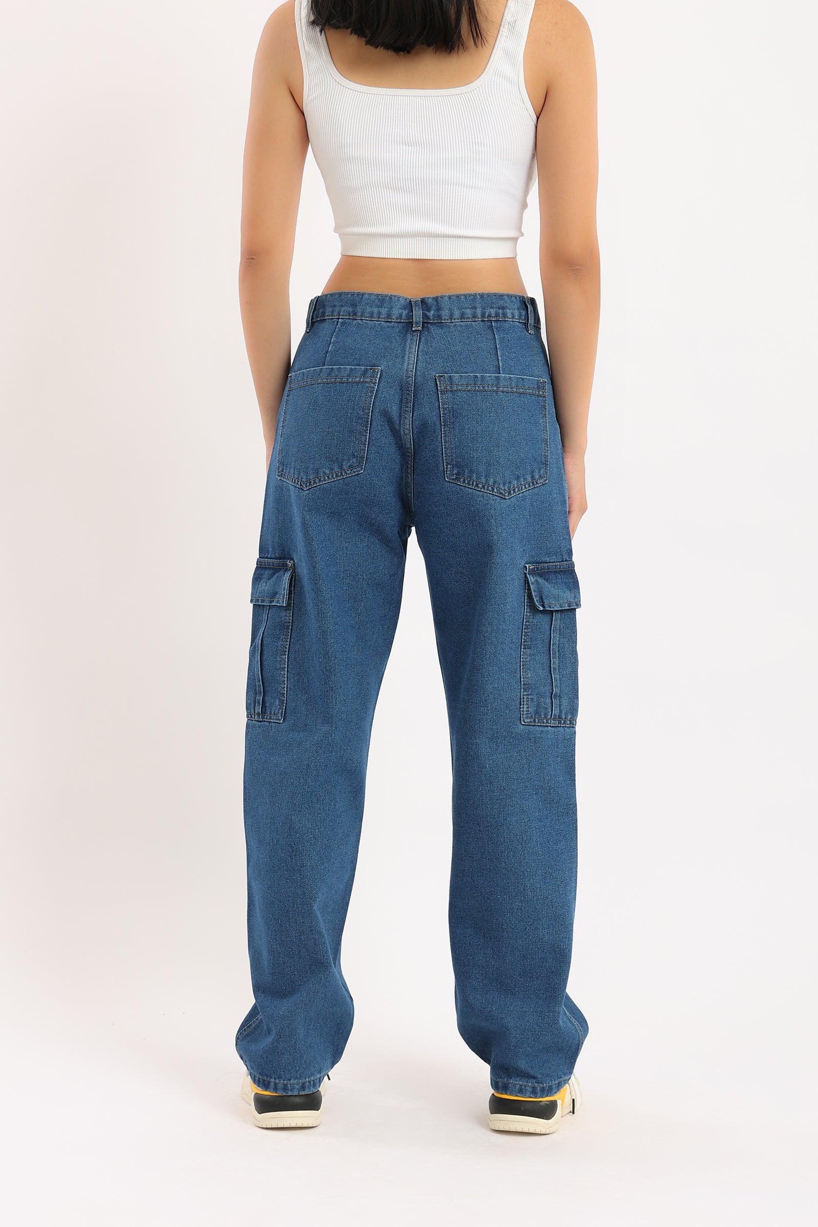 Cargo Loose Jeans Pants - Clue Wear
