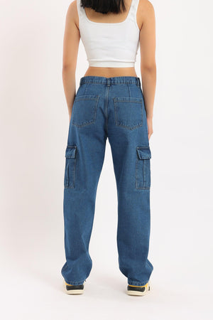 Cargo Loose Jeans Pants - Clue Wear