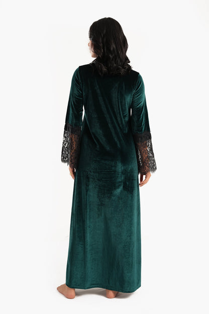 Velvet & Lace Maxi Nightgown