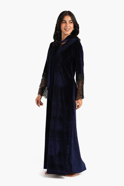 Velvet & Lace Maxi Nightgown