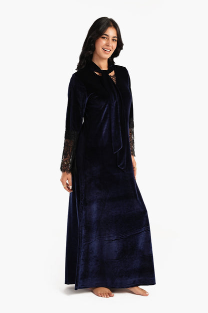 Velvet & Lace Maxi Nightgown