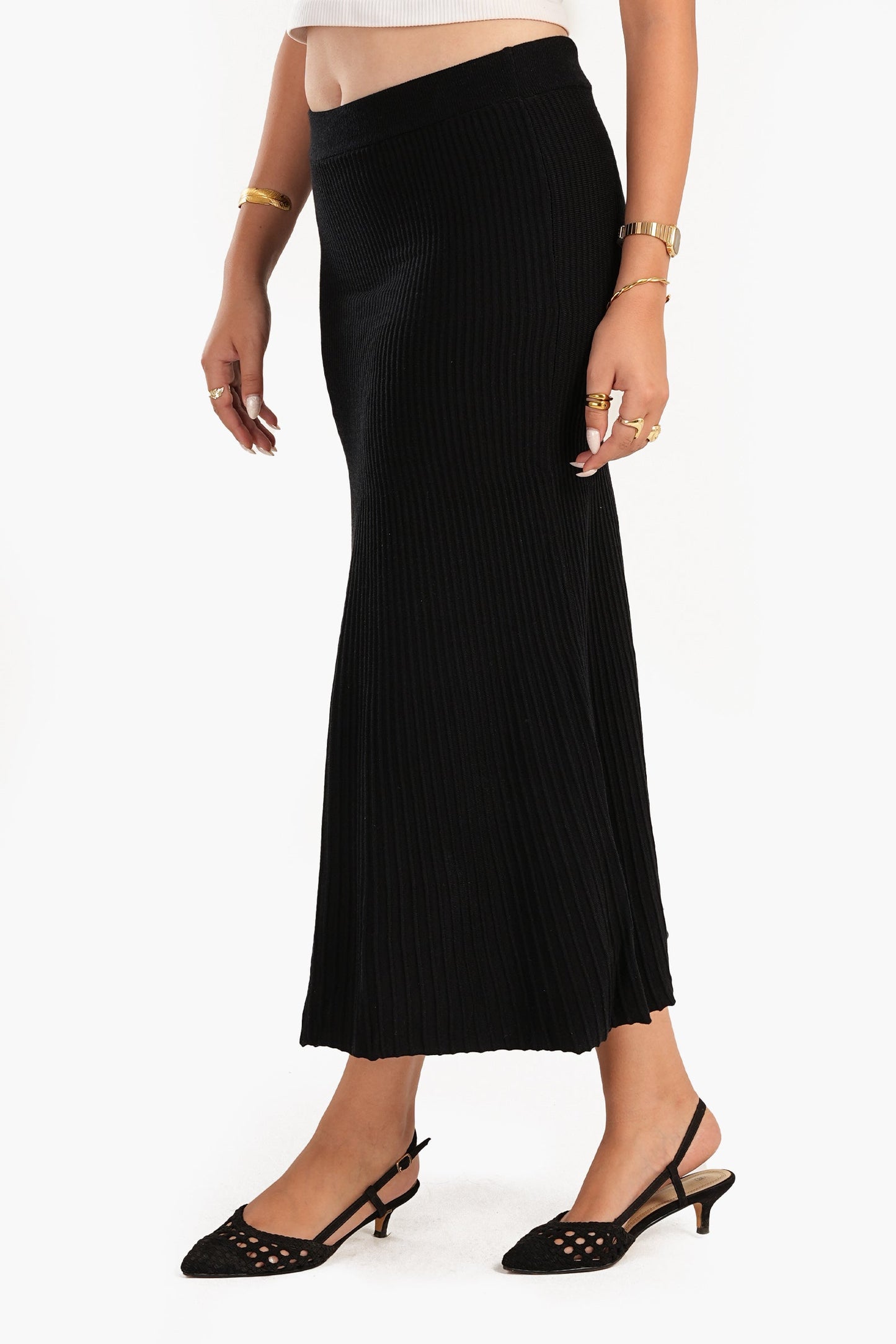 Black Pleated Skirt