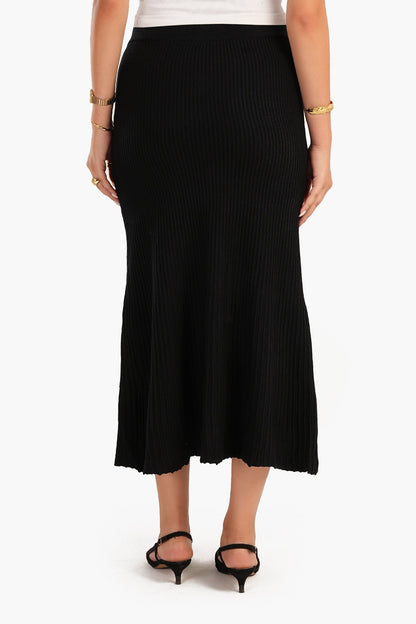 Black Pleated Skirt