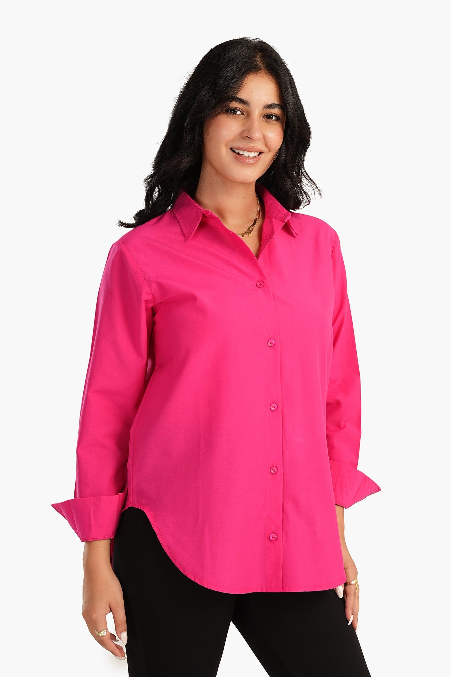 Basic Shirt with Round Hem