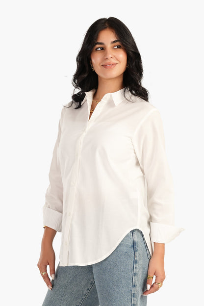 Basic Shirt with Round Hem