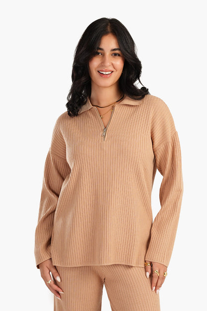 Lounge Pullover with Zipper