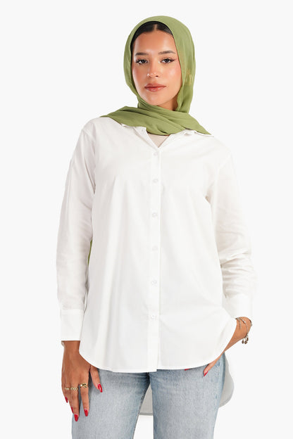 Asymmetrical Long Sleeves Shirt