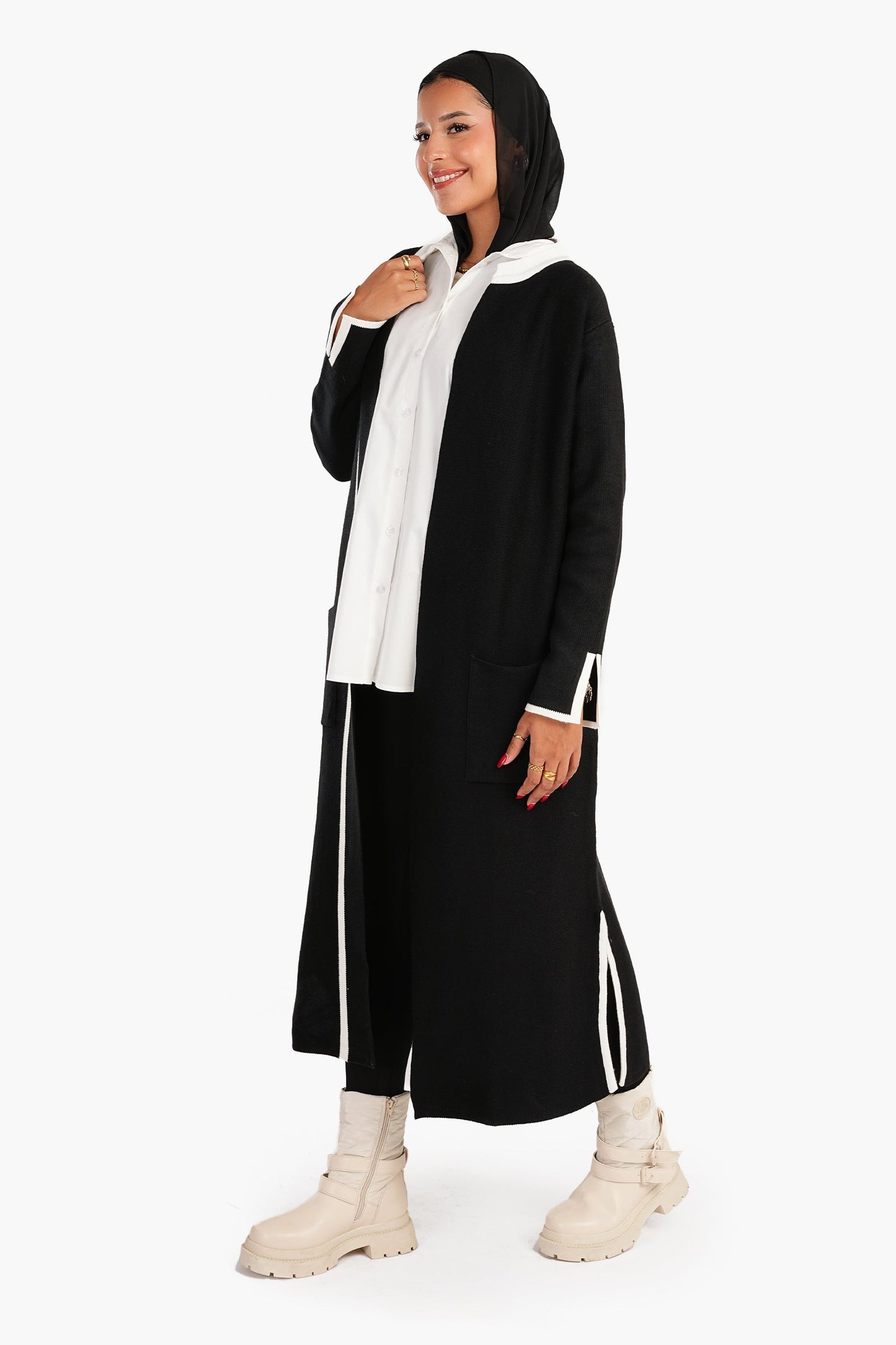 Black Trico Cardigan