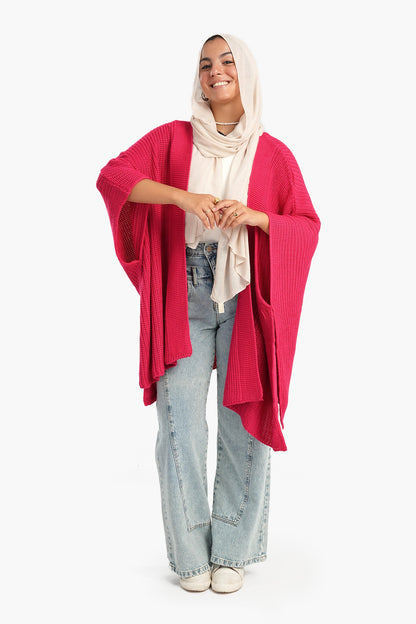 Knitted Wool Poncho