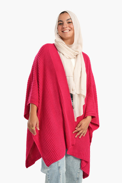 Knitted Wool Poncho