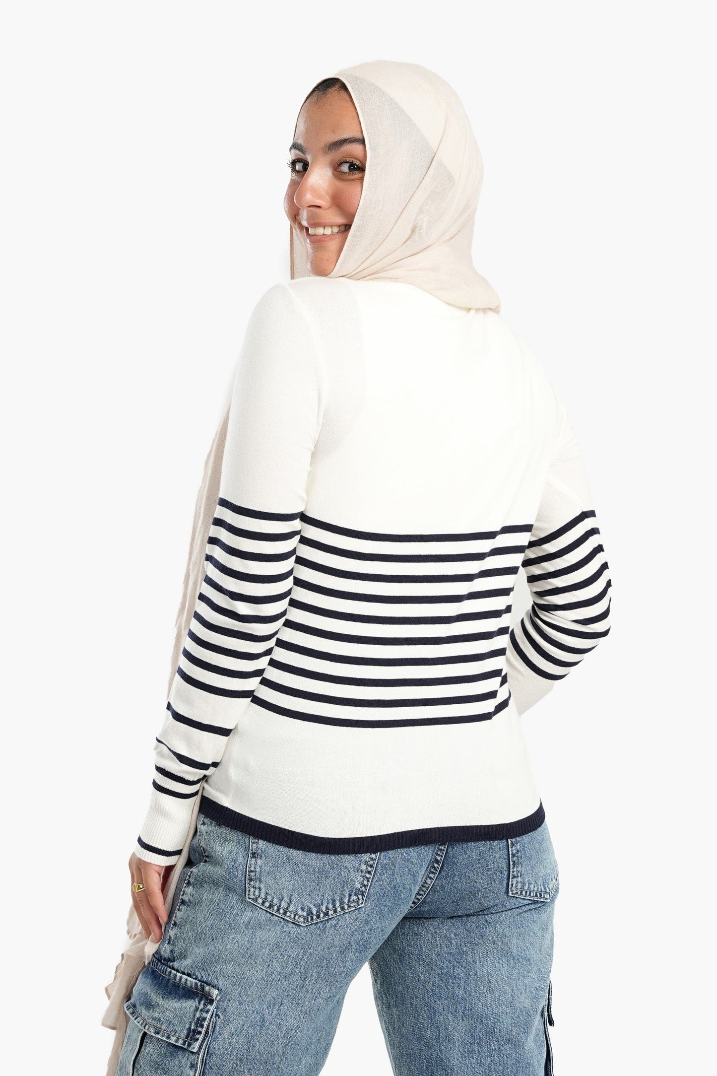 Wool Pullover with Stripes