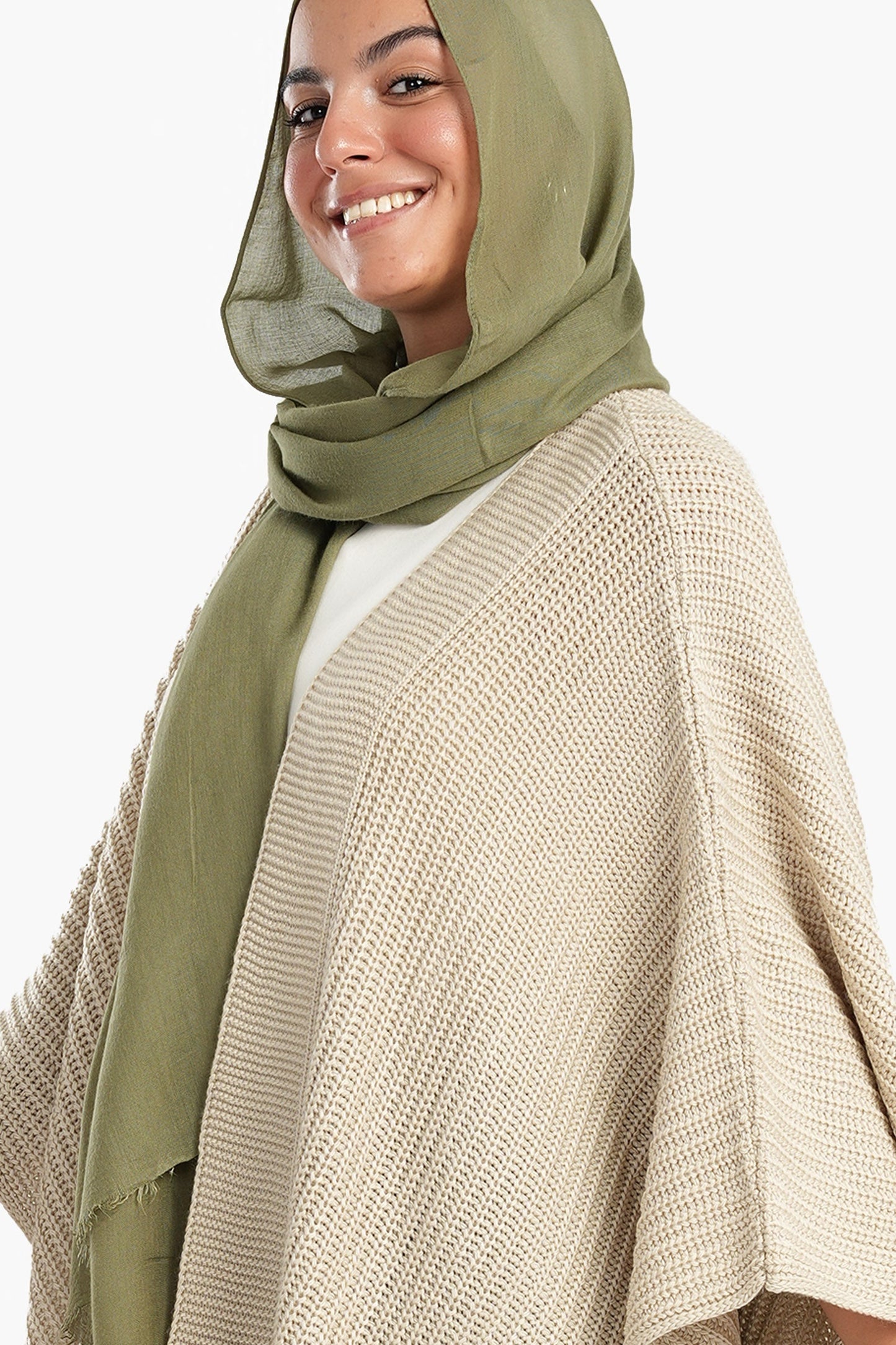 Knitted Wool Poncho