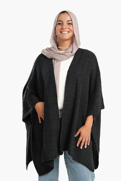 Knitted Wool Poncho