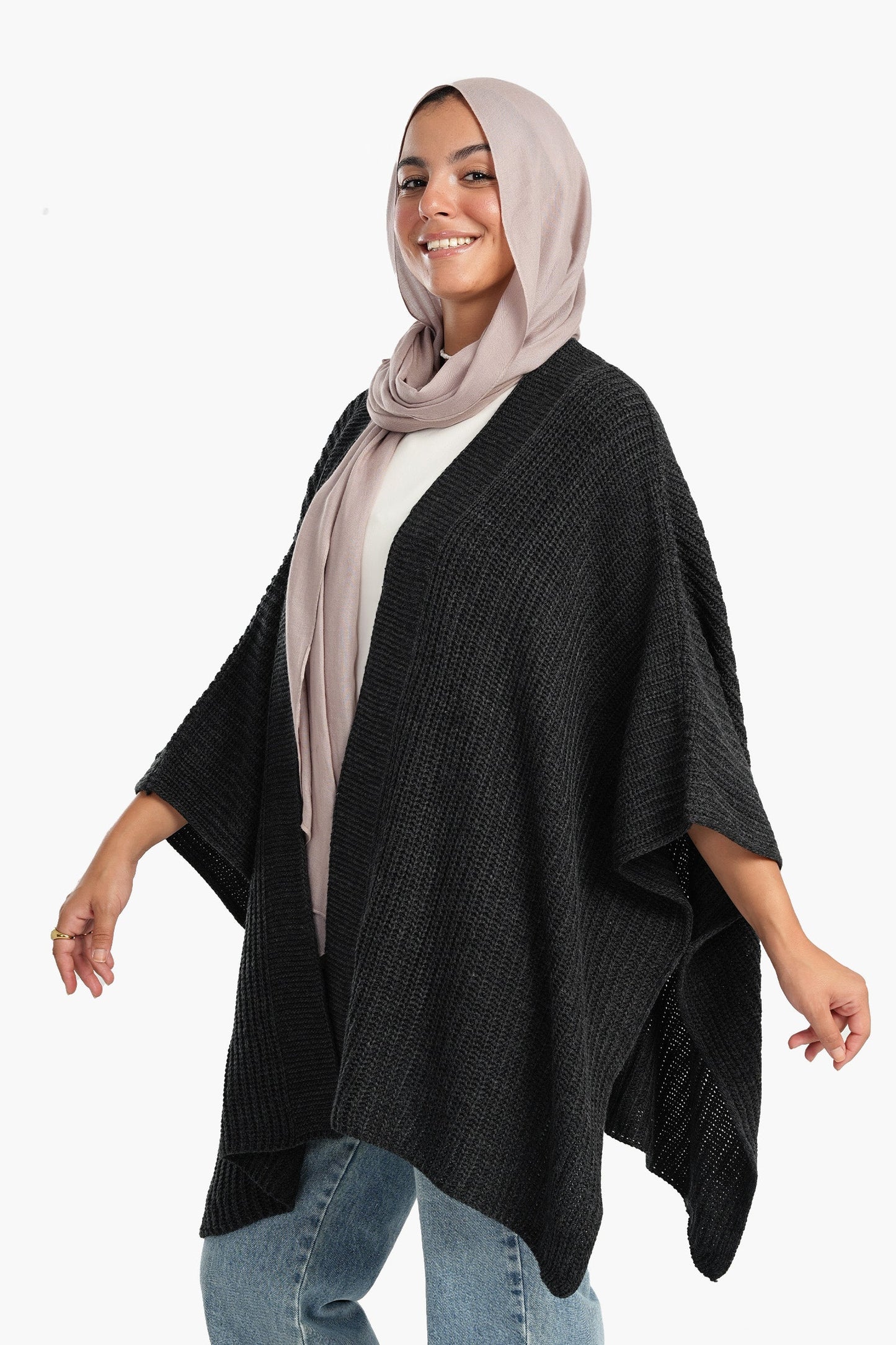 Knitted Wool Poncho