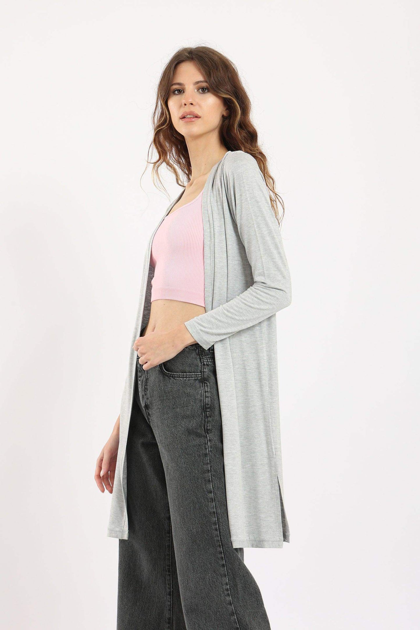 Casual Heather Cardigan - Carina - ÙƒØ§Ø±ÙŠÙ†Ø§