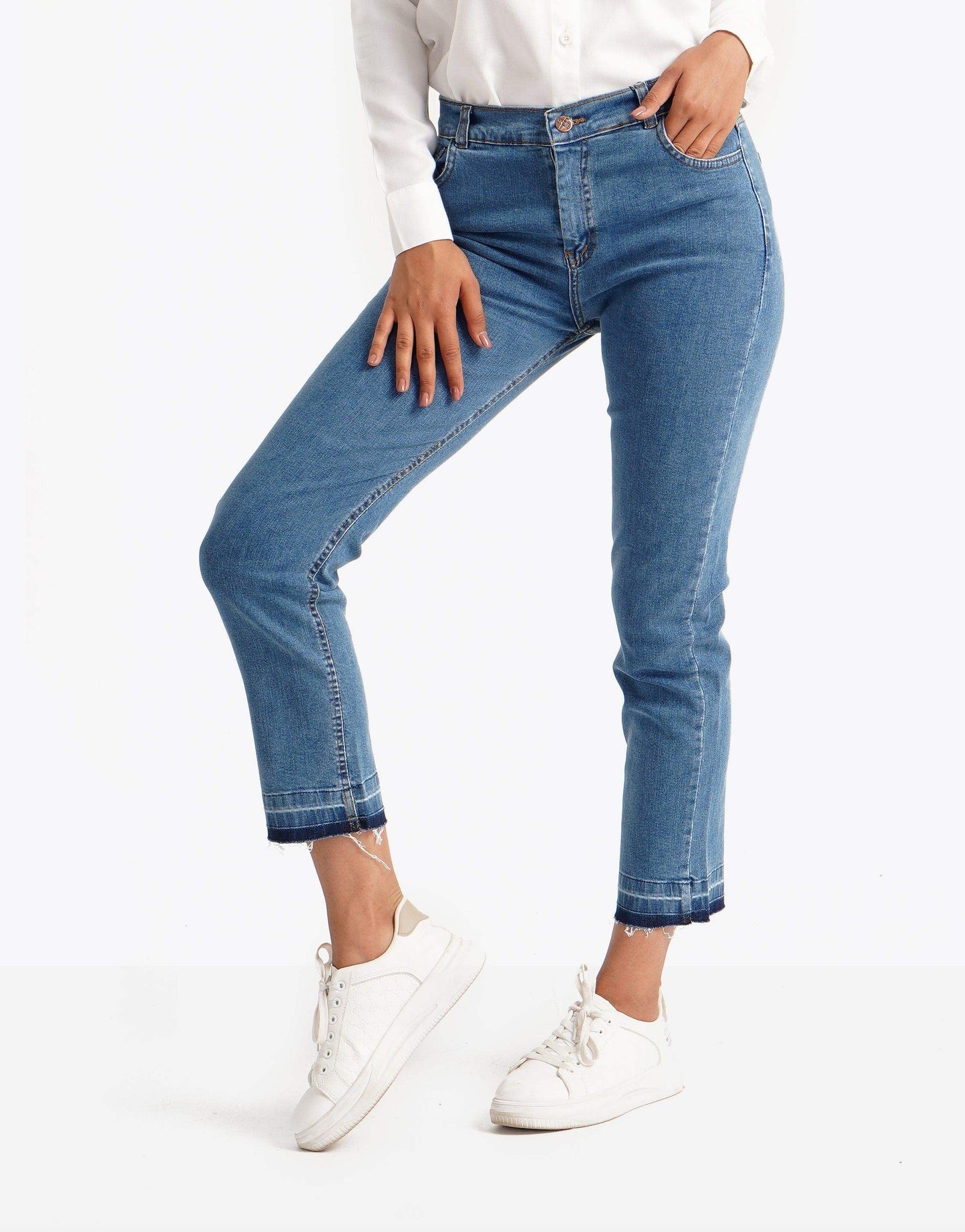 Casual regular waist Jeans pants - Carina - ÙƒØ§Ø±ÙŠÙ†Ø§