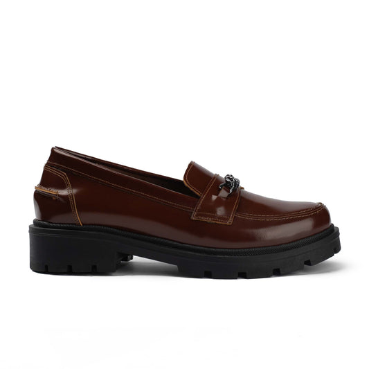 Flora Natural Leather Loafers