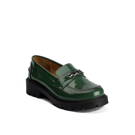 Flora Natural Leather Loafers