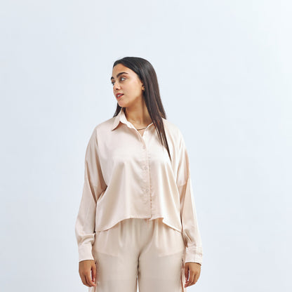 Champagne - Satin Shirt