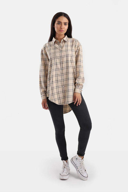 Checks Long Sleeve Shirt - Carina - ÙƒØ§Ø±ÙŠÙ†Ø§