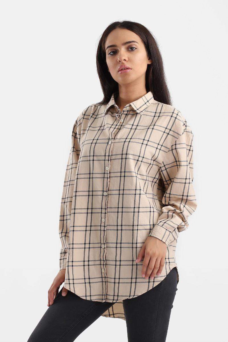 Checks Long Sleeve Shirt - Carina - ÙƒØ§Ø±ÙŠÙ†Ø§