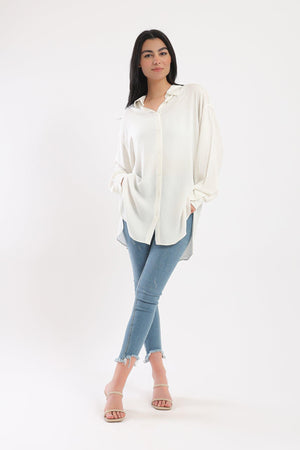 Classic Collar Long Shirt - Clue Wear