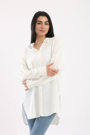 Classic Collar Long Shirt - Clue Wear