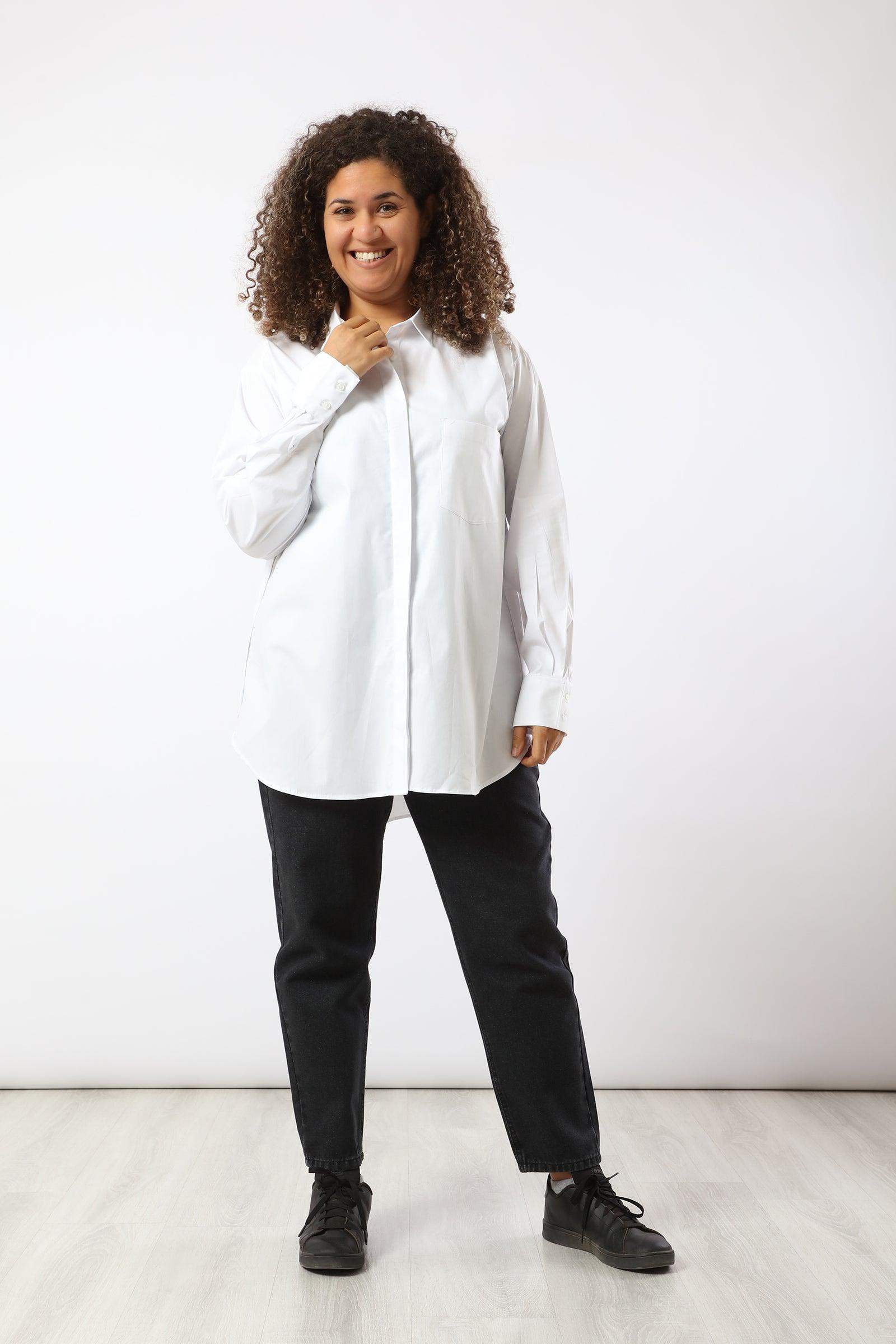 Classic Collar Plain Shirt - Carina - ÙƒØ§Ø±ÙŠÙ†Ø§