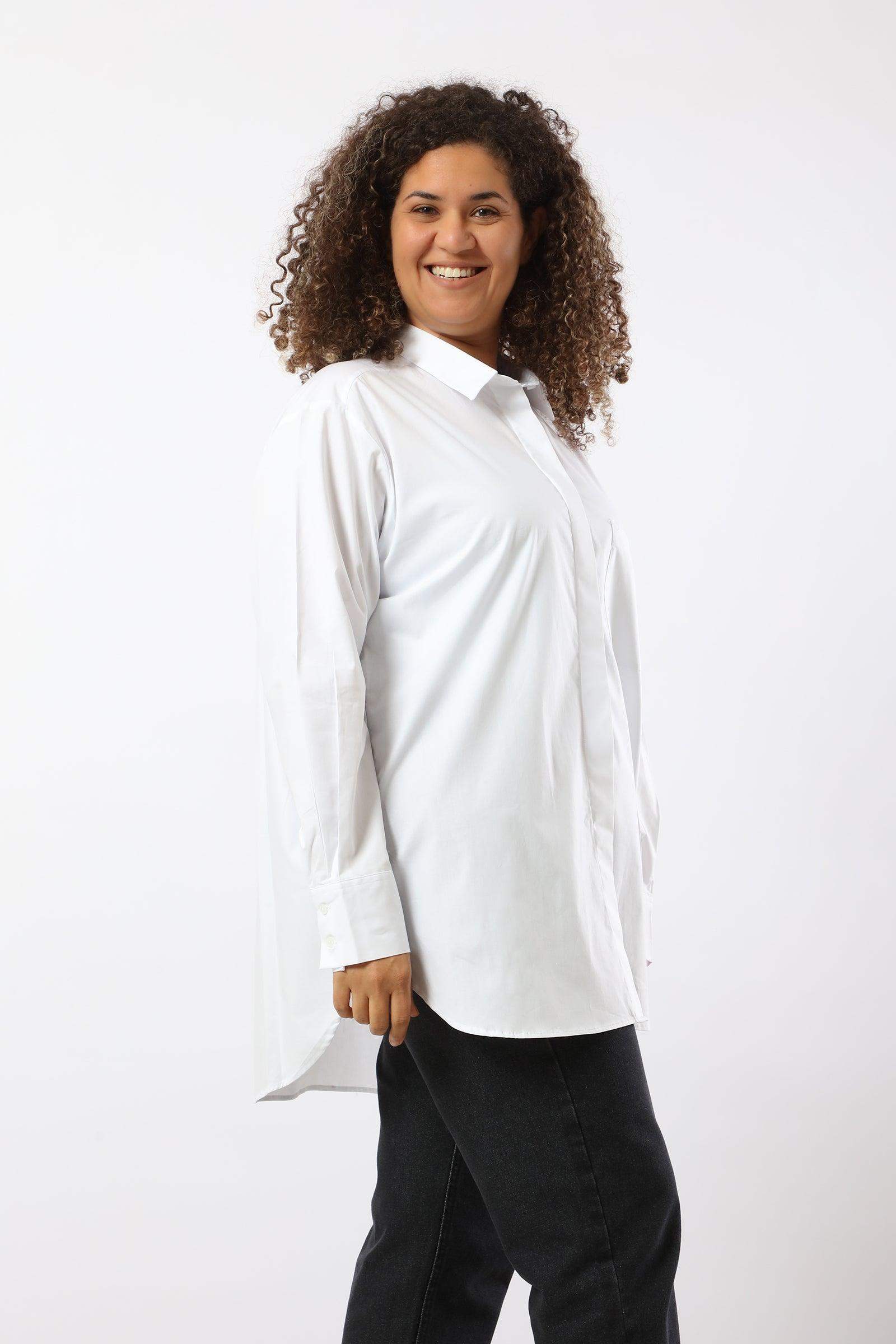 Classic Collar Plain Shirt - Carina - ÙƒØ§Ø±ÙŠÙ†Ø§