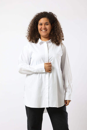 Classic Collar Plain Shirt - Carina - ÙƒØ§Ø±ÙŠÙ†Ø§
