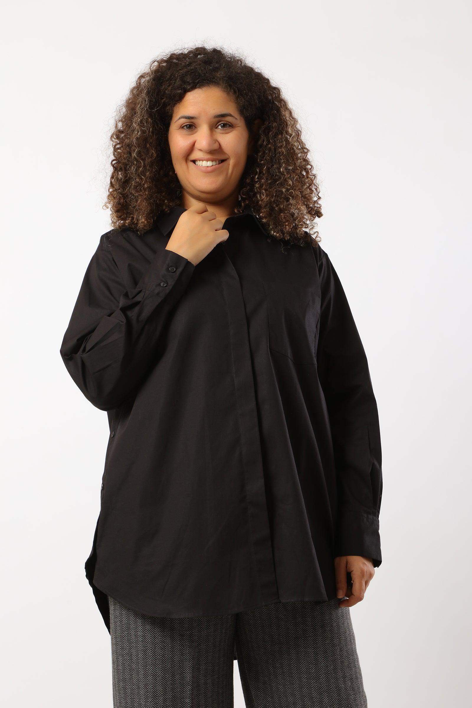 Classic Collar Plain Shirt - Carina - ÙƒØ§Ø±ÙŠÙ†Ø§