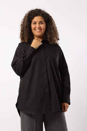 Classic Collar Plain Shirt - Carina - ÙƒØ§Ø±ÙŠÙ†Ø§