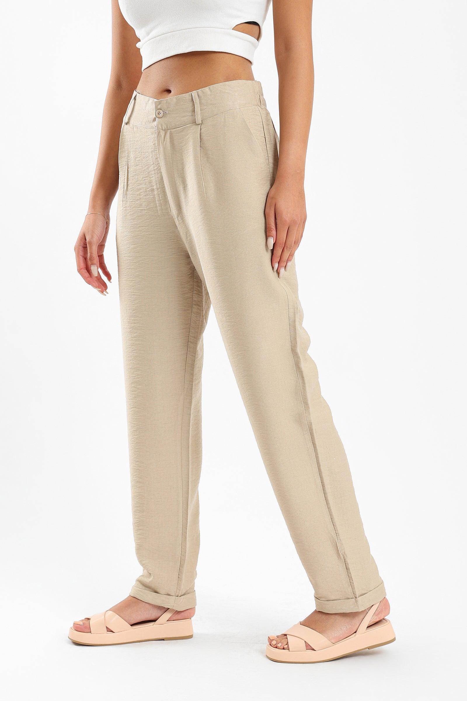 Classic Folded Hem Pants - Clue Wear