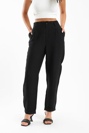 Classic Folded Hem Pants - Clue Wear